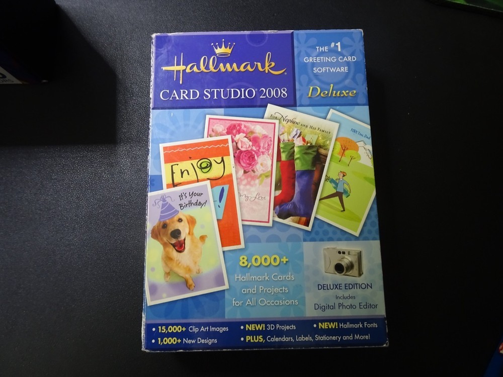 Hallmark Card Studio Deluxe 2008 #1 Greeting Card Software, Boxed, Disc