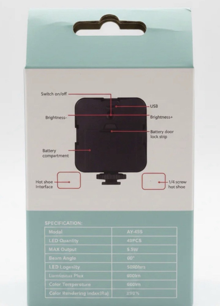 AY-49S LED Video Light