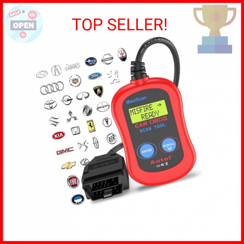 Autel MS300 OBD2 Scanner Code Reader, Turn Off Check Engine Light, Read & Erase