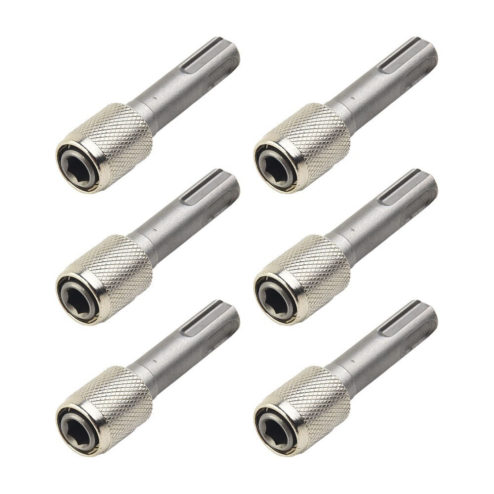 Metal Socket Adapter Pack 6PCS for SDS to Hex Shank Tool Compatibility