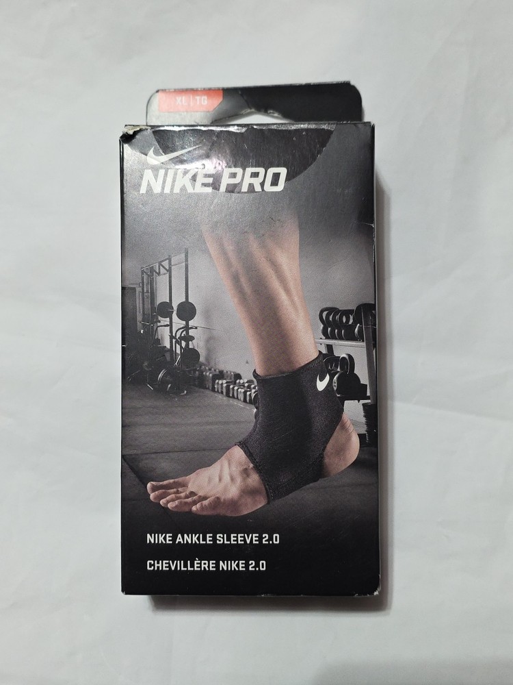 Nike Ankle Sleeve 2.0 Pro SZ XL Pull On Lightweight Compression Fit Support