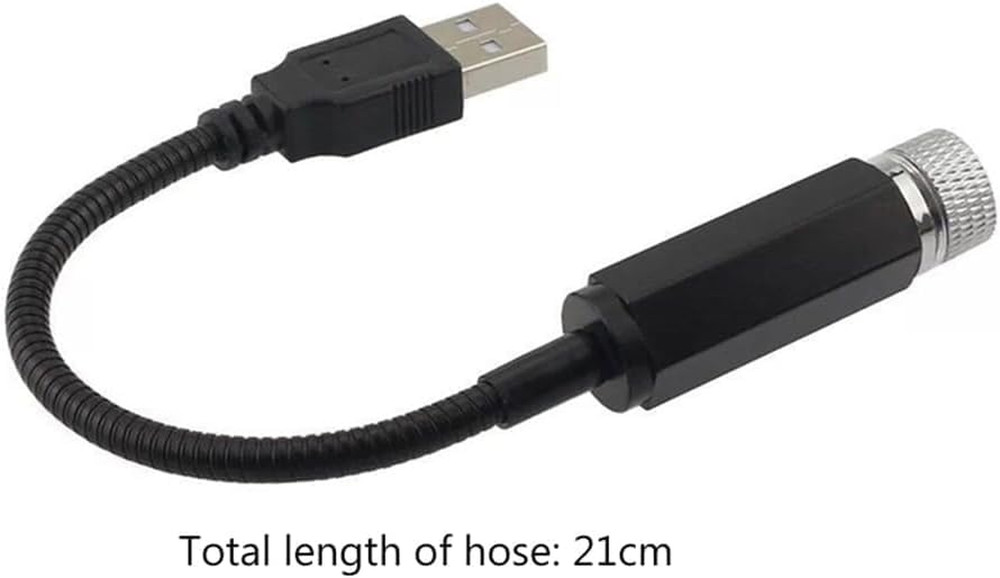 Mini Led Star Projector Night Light, Violet Blue Interior Car Lights, Adjustable