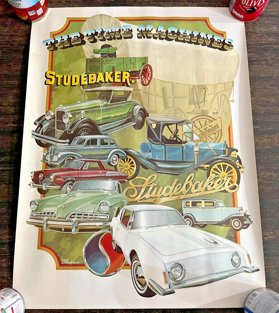 Vintage Studebaker Poster, 18" x 24" The Time Machines #2