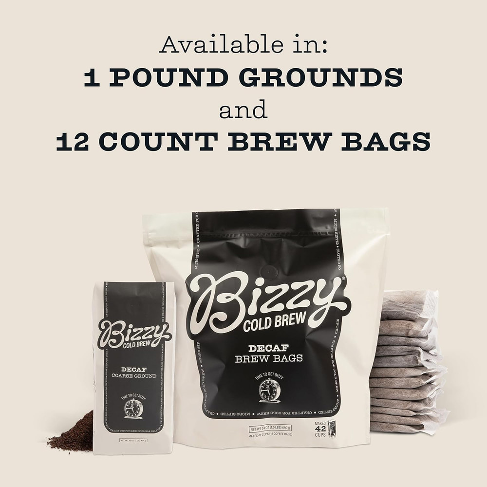 Cold Brew Coffee | Decaf Blend | Water Process | Coarse Ground Coffee | Micro Si