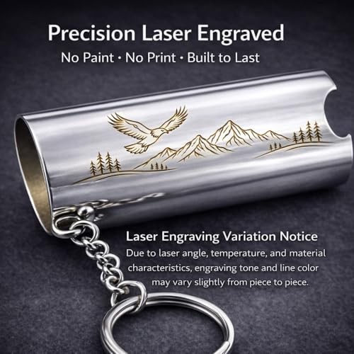 Laser Engraved Premium Solid Metal Lighter Case for Eagle & Mountin Version