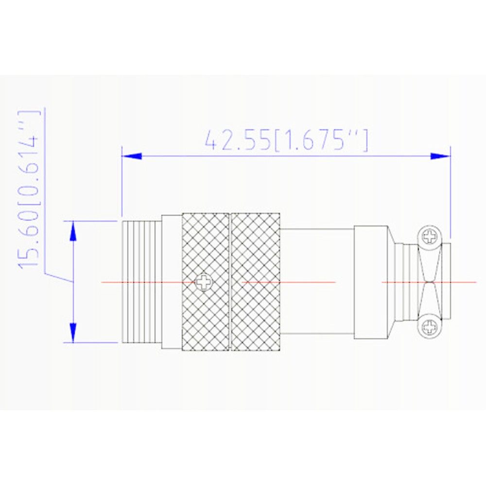 5 PCS 6 PIN MALE METAL INLINE MICROPHONE MIKE CONNECTOR JACK