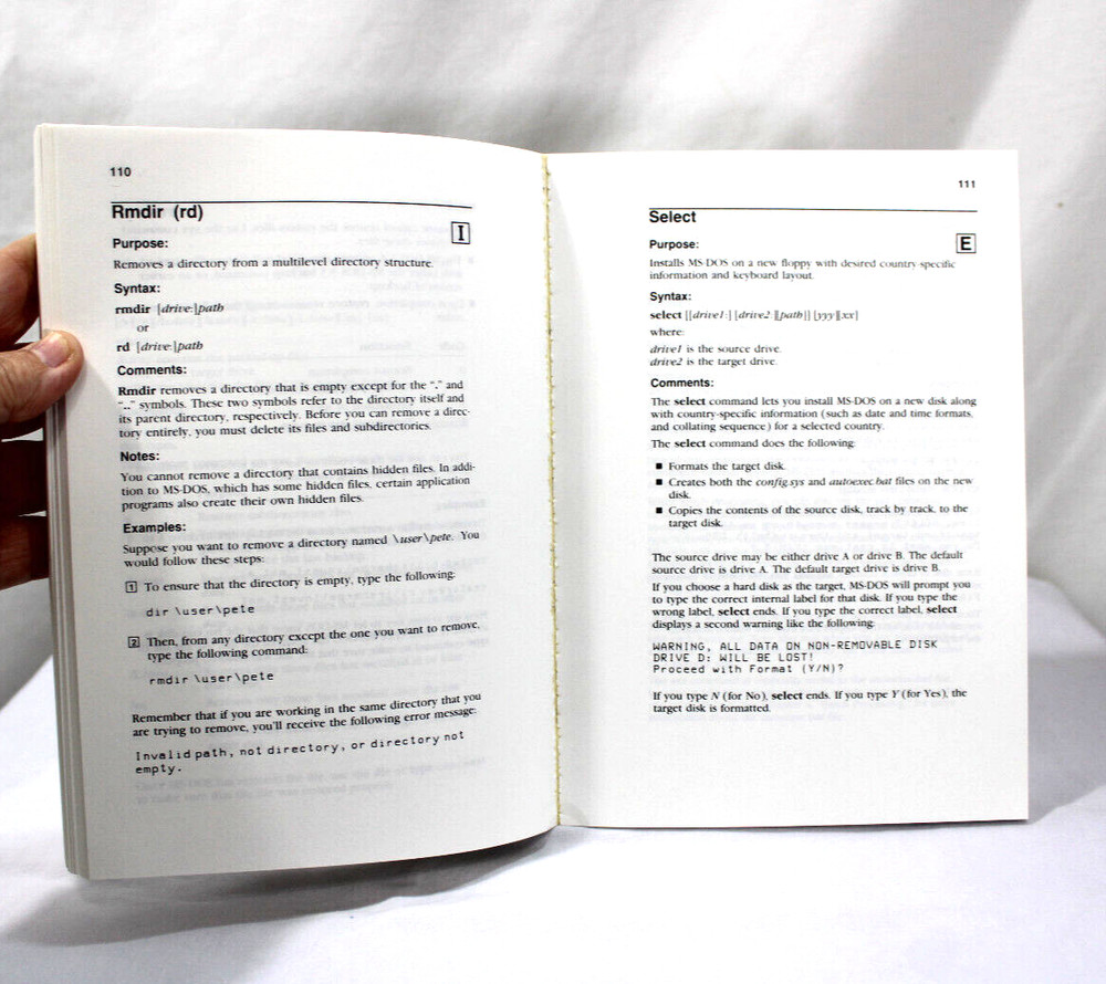 1988 MICROSOFT MS-DOS OPERATING SYSTEM & GW BASIC INSTRUCTION BOOKS VERSION 3.3