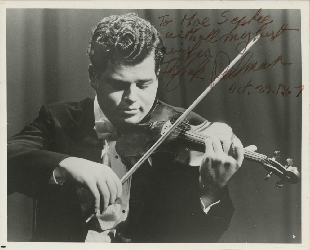 PERLMAN, Itzhak. (b. 1945): Signed Photograph at age 22