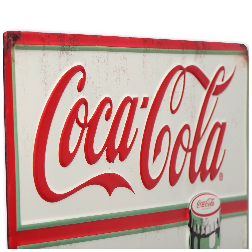 Coca-Cola Pause & Refresh Embossed Wall Thermometer (12" x 20")