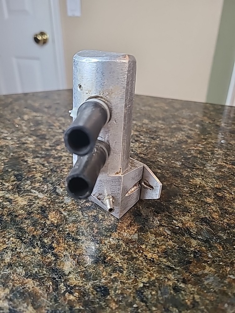RC Model Airplane Engine Muffler DUAL Exhaust Unknown Maker MACS?