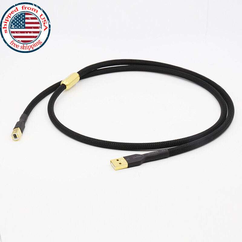 OCC Copper Cord USB 2.0 Cable A-B HiFi Decoder Data Wire Type A to Type B