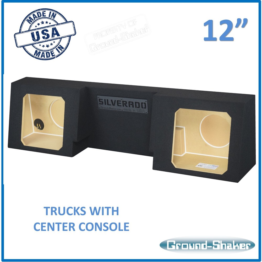 Regular Cab / Single Cab 12" Dual Sub Box Bub Enclosure For Kicker Solo Baric