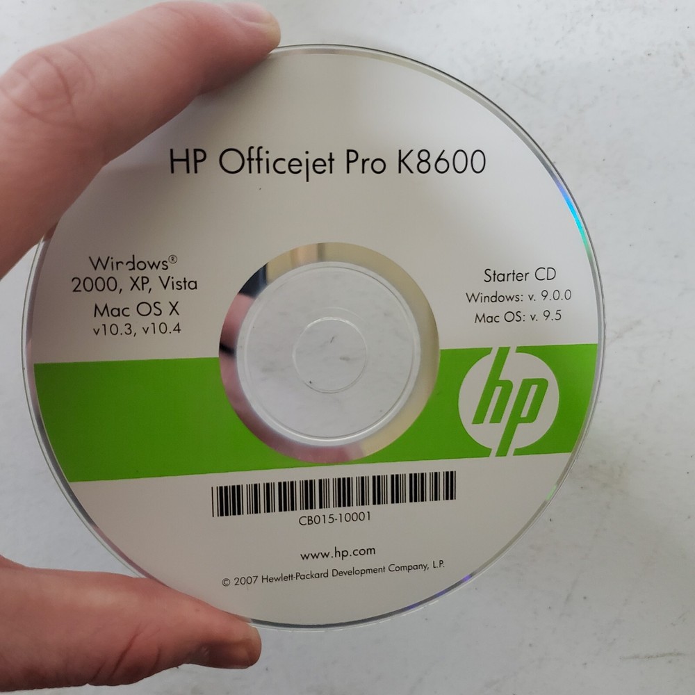 HP Officejet Pro K8600 Starter CD Windows