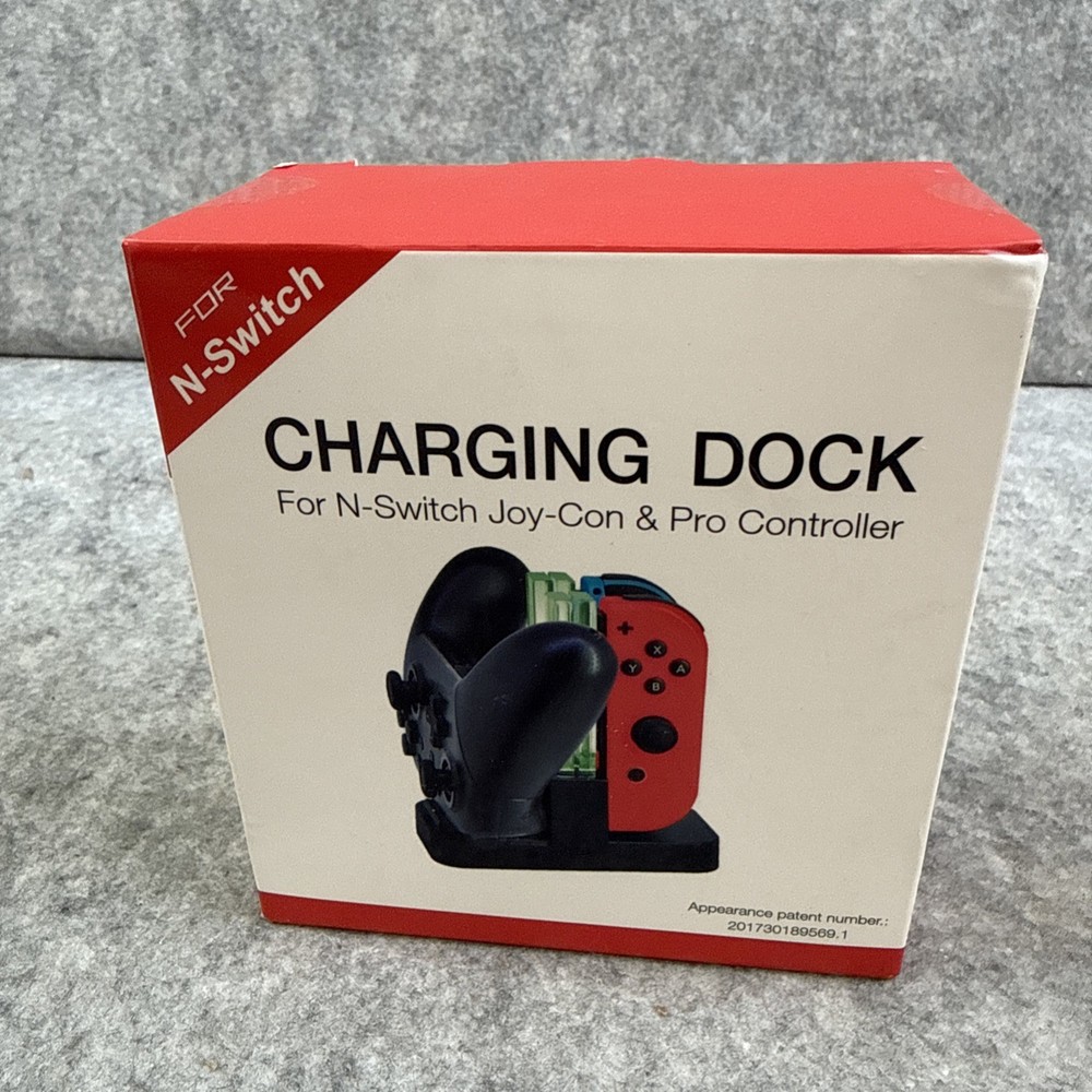 Charging Dock For N-Switch Joy-Con And Pro Controller New.