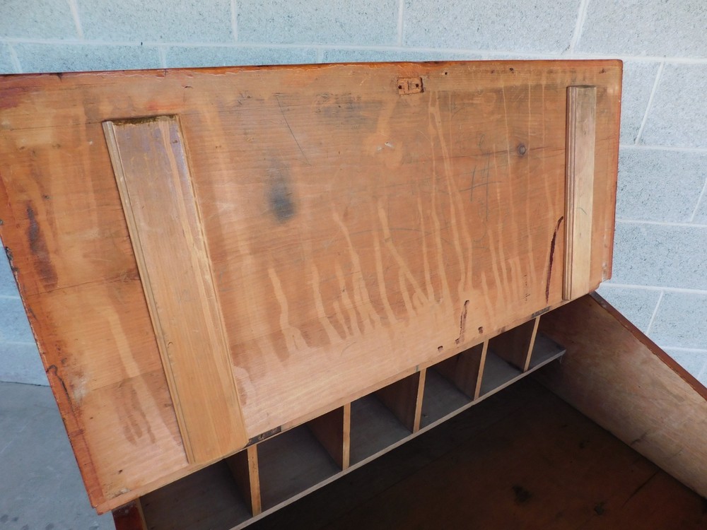 Antique Pine Primitive Plantation Desk