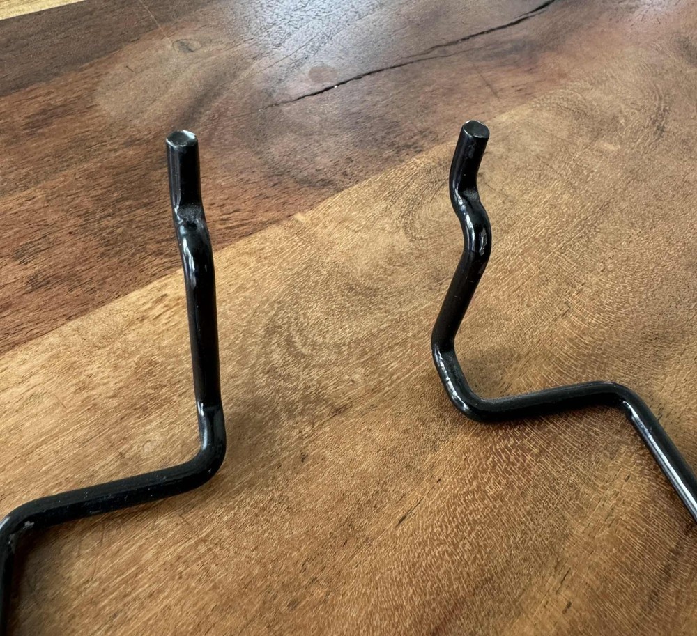 Peg Board Slat Grid Wall Container Holder - Black - 4.5" x 5.5"