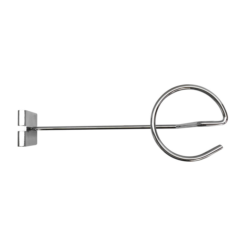 1 Pc Chrome Gridwall Hat Display Hook Single Cap Holder for Wire Grid Panel