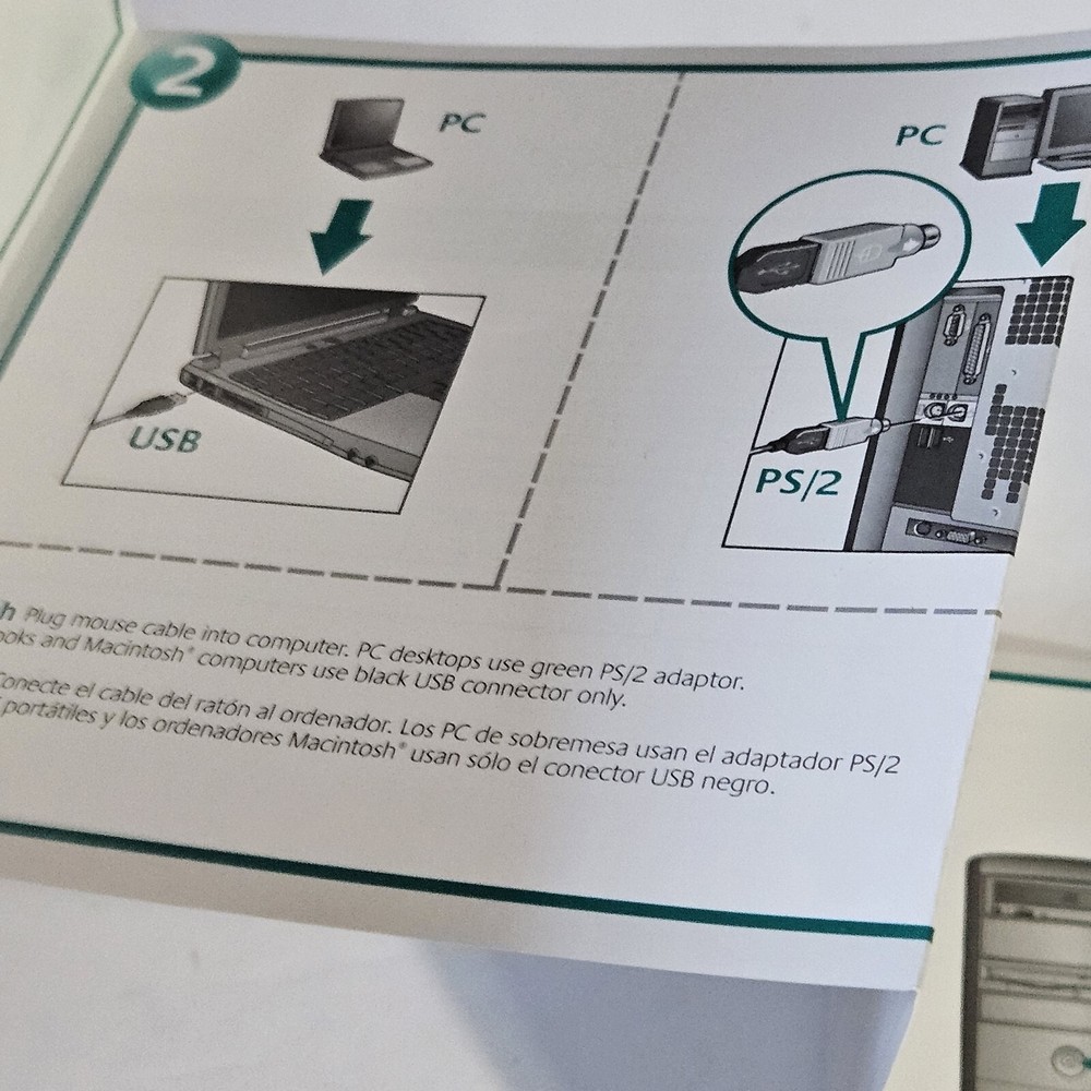 Logitech MouseWare CD 9.79 Software 2004 Windows Mac Disk & Instructions
