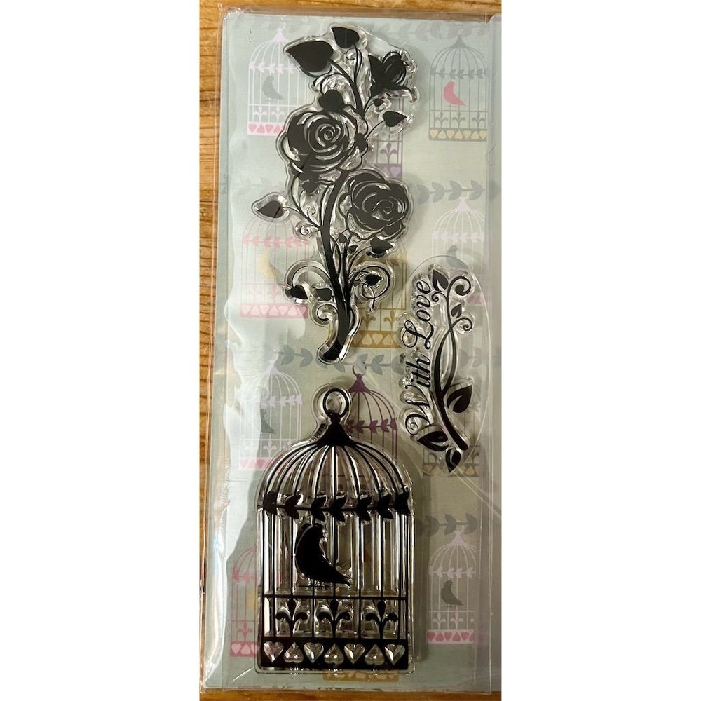 Floral Frame & Birdcage Embossing Folder Set - Cardmaking, Scrapbooking Tool