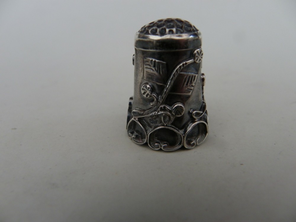 Vintage Silver Filigree Work Thimble 925