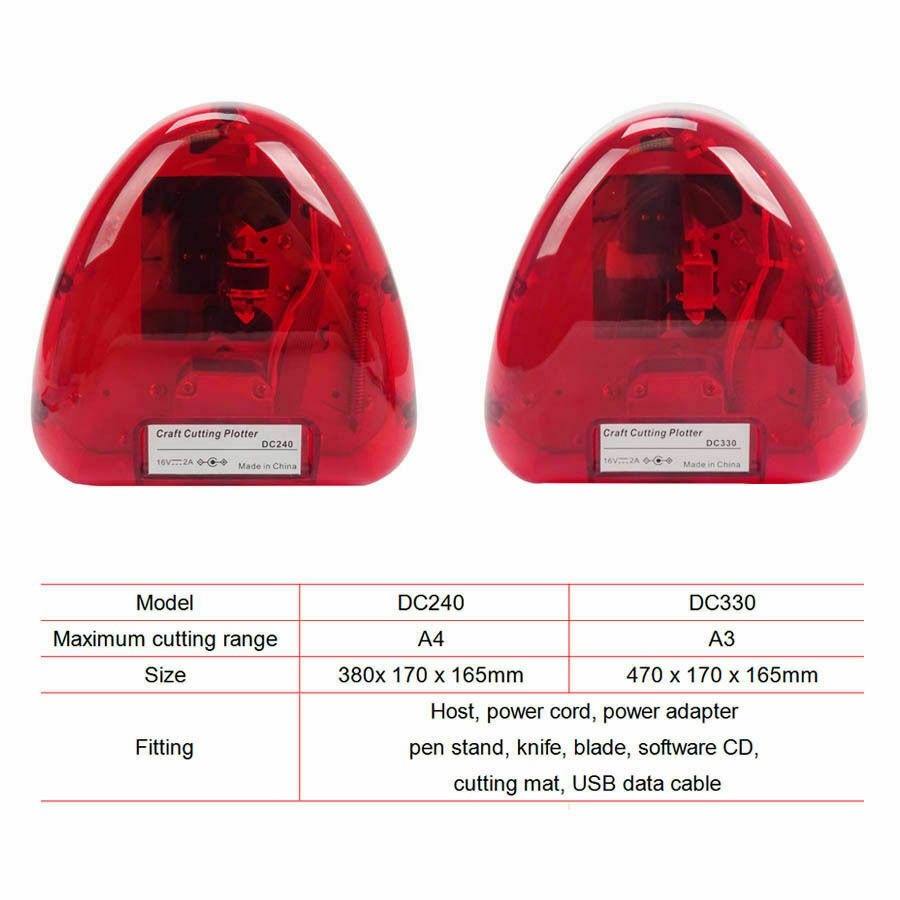 A3 Stickers Cutter Vinyl Cutter Plotter Cutting Machine Contour Cut Function New