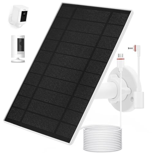 Solar Panel Charger for Ring Stick Up Cam, Stick Up Cam Pro, Ring 1Pack