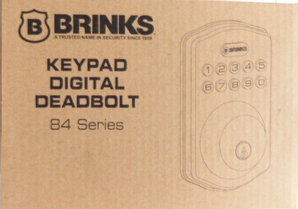 BRINKS DIGITAL DEADBOLT, TUSCAN BRONZE-84 SERIES