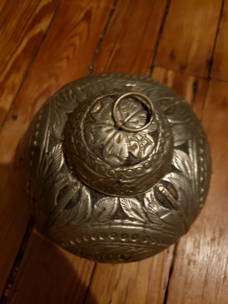 Antique Indian Silver-Plated Urn