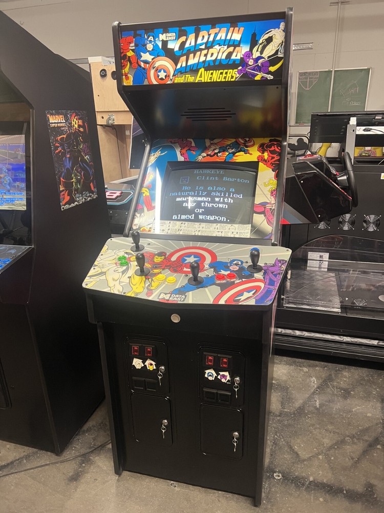 CAPTAIN AMERICA ARCADE MACHINE by DATA EAST 1991