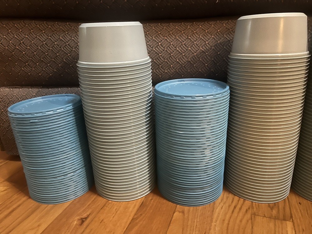 Bait/ Worm Container with vented lids