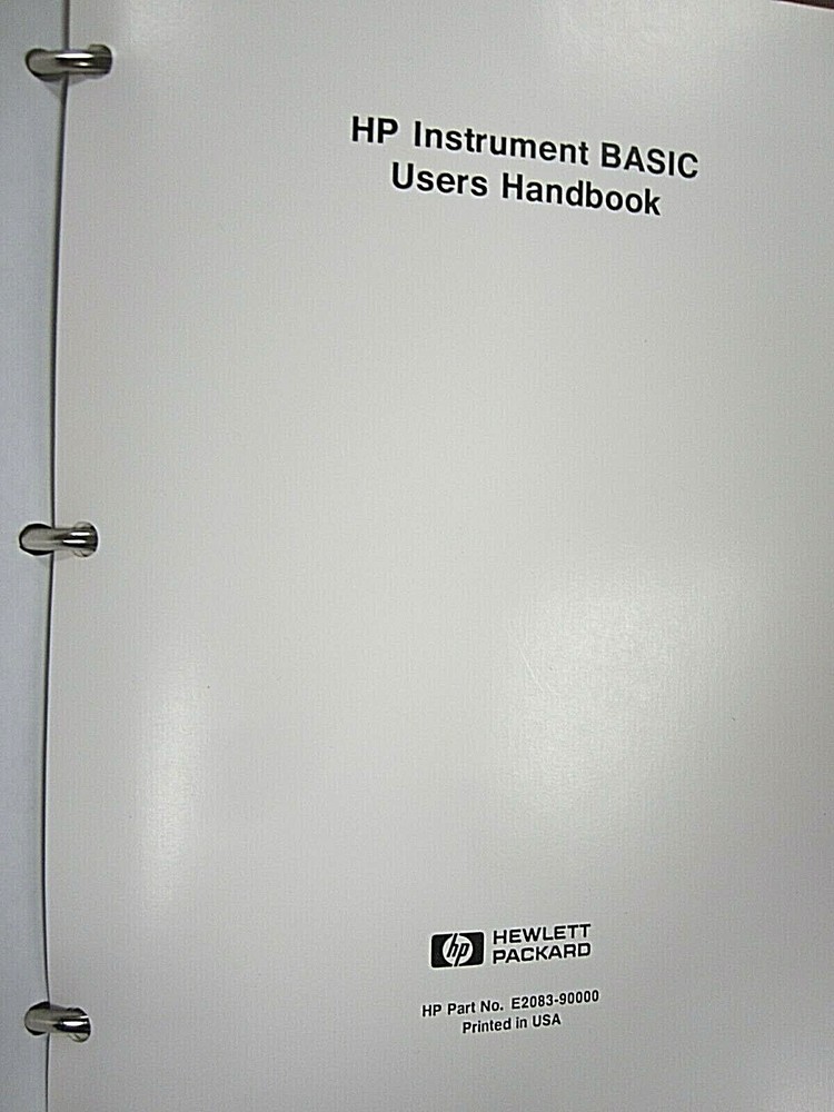 HP Instrument BASIC Users Handbook E2083-90000