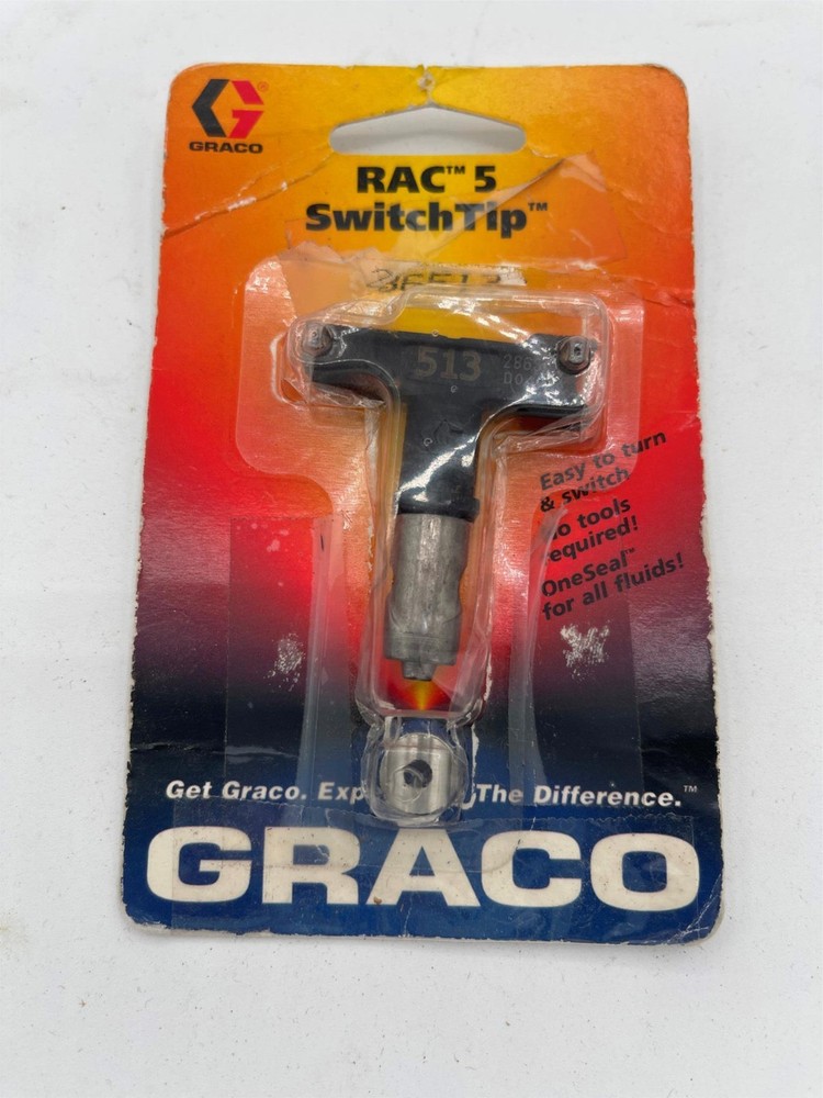 Open Package, Graco RAC 5 286513 Switch Tip