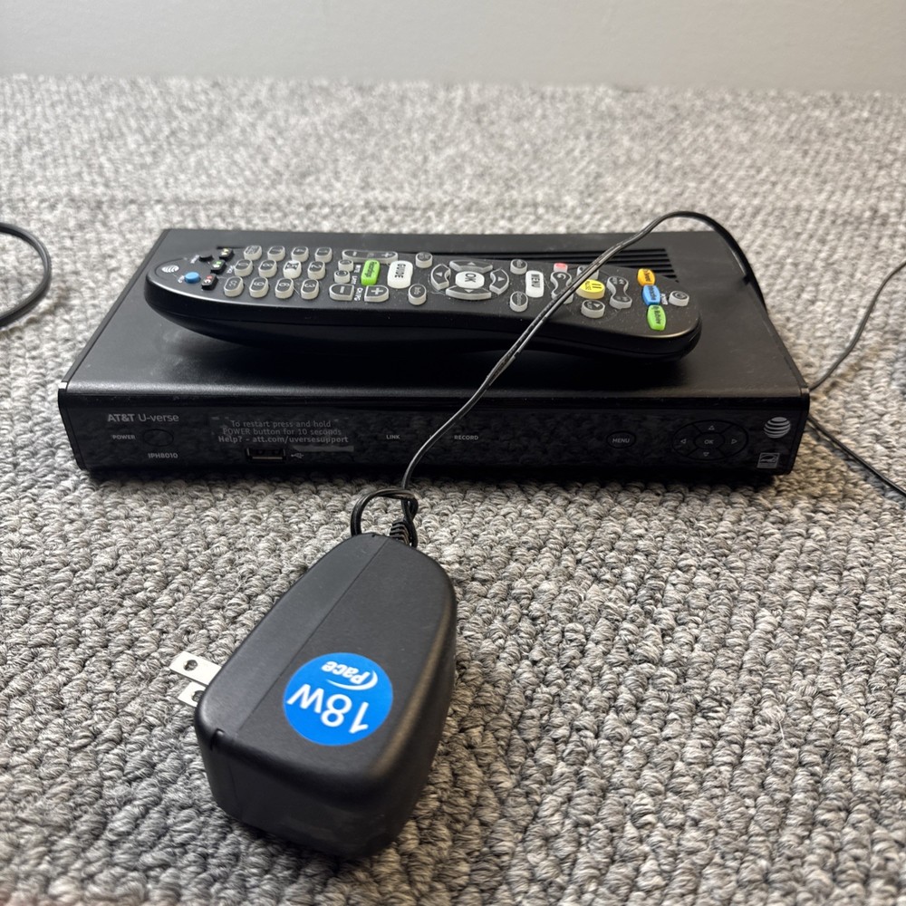 AT&T U-Verse PACE IPH8010 Receiver DVR (INCLUDES POWER SUPPLY) And Remote