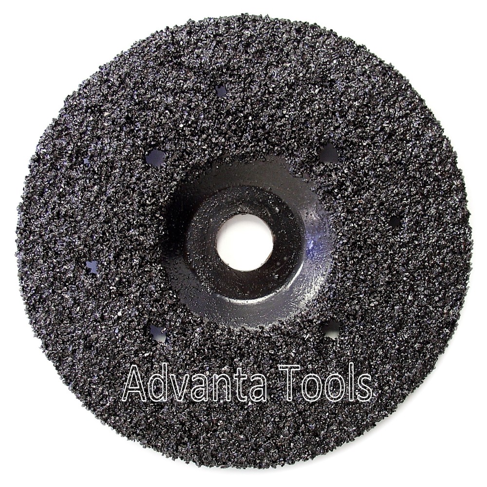 7” Silicon Carbide Abrasive Grinding Disc For Epoxy Mastic Removal - 16 Grit