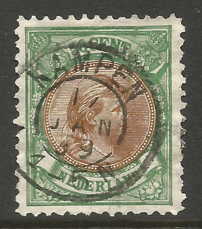 🤩🤩 OSBURGH – NETHERLANDS. 50c USED KAMPEN POSTMARK.