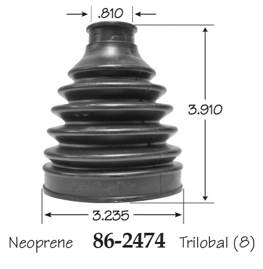Inner CV Axle Boot for Subaru Forester Front 2014-2017