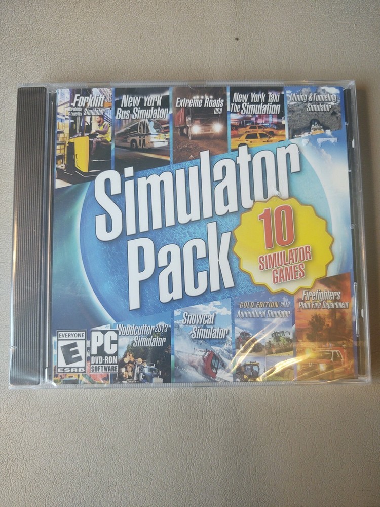 NEW SIMULATOR PACK 10 Simulator Games [PC DVD-ROM]  FREE SHIPPING