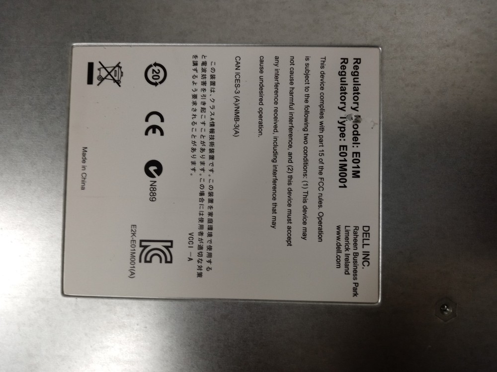 Dell Compellent SC2 Storage Array Controller E01M E01M001