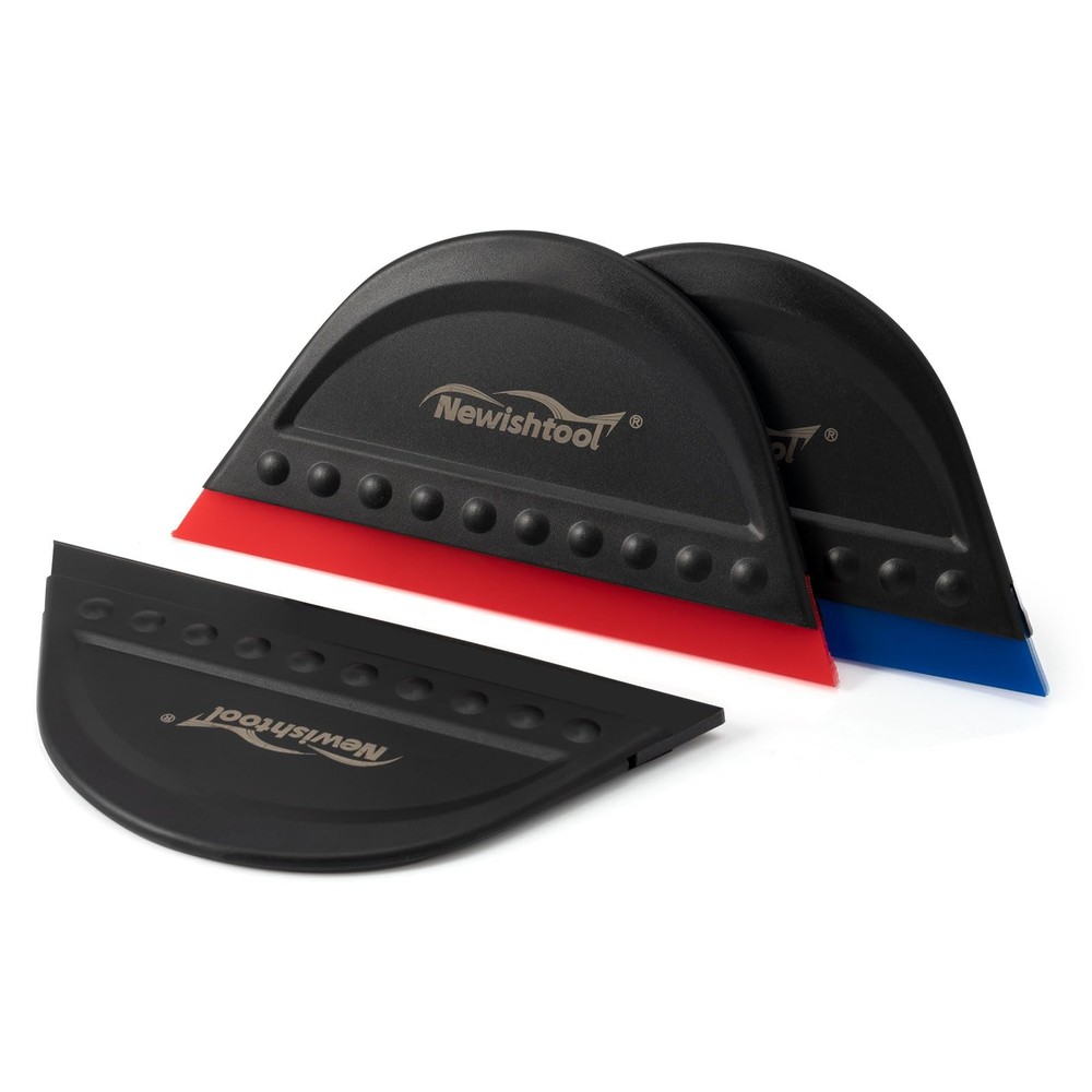 NEWISHTOOL Window Tint Squeegee Black Small Scraper for Red, Blue,