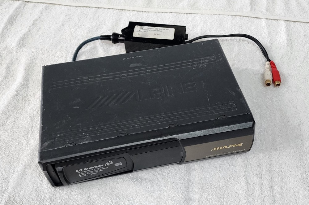 Alpine CHM-S630 CD Shuttle Compact Disc Changer Black - Untested w Blitz Safe