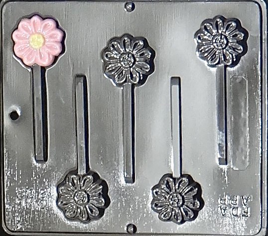 Daisy  Lollipop Chocolate Candy Mold  239 NEW
