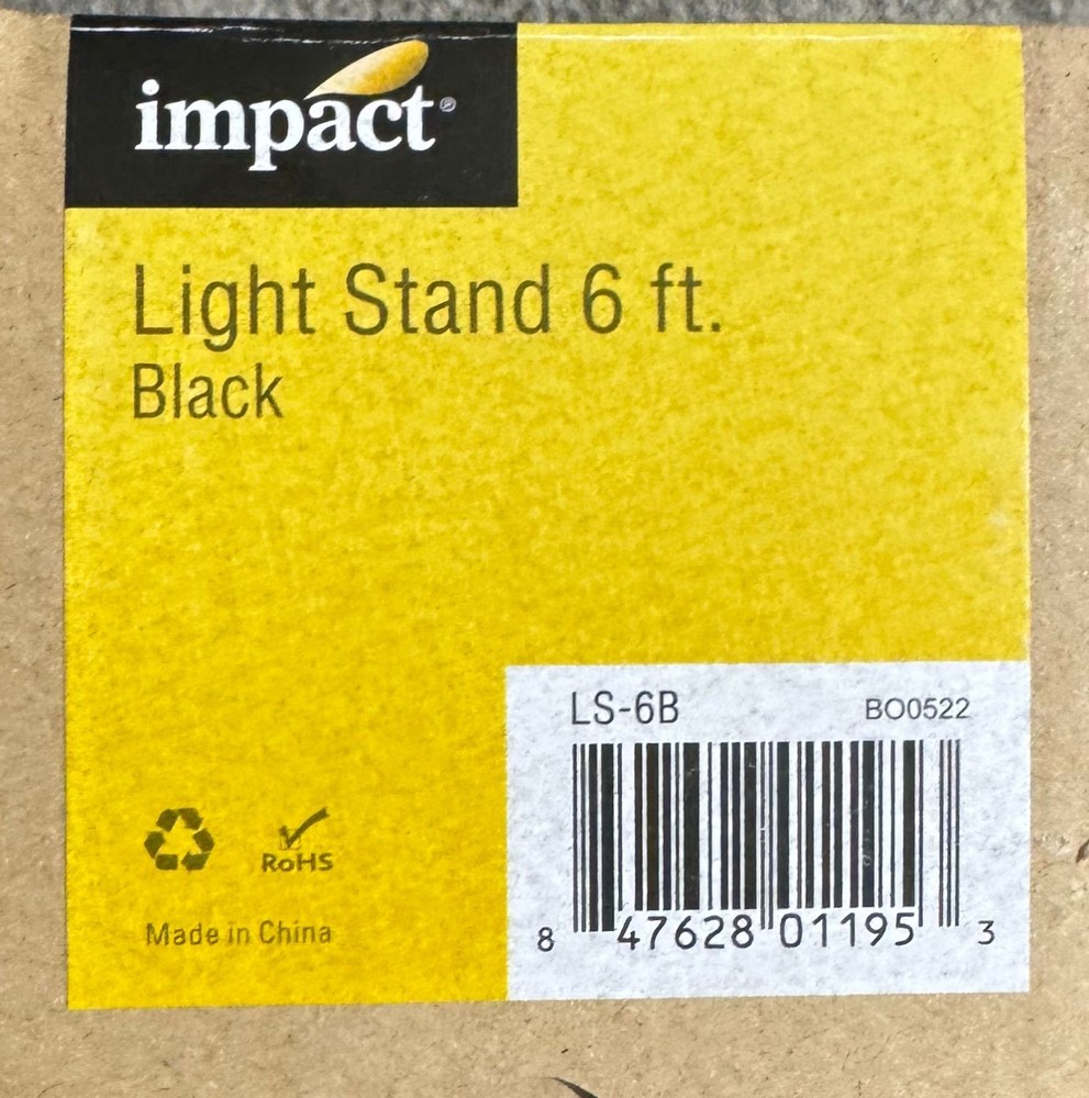 Impact Light Stand 6 Ft. BLK (LS-6B)