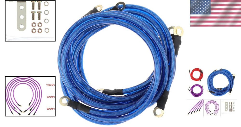 Boost Engine Performance with 5-Point Ground Wire System - Easy Installation Kit