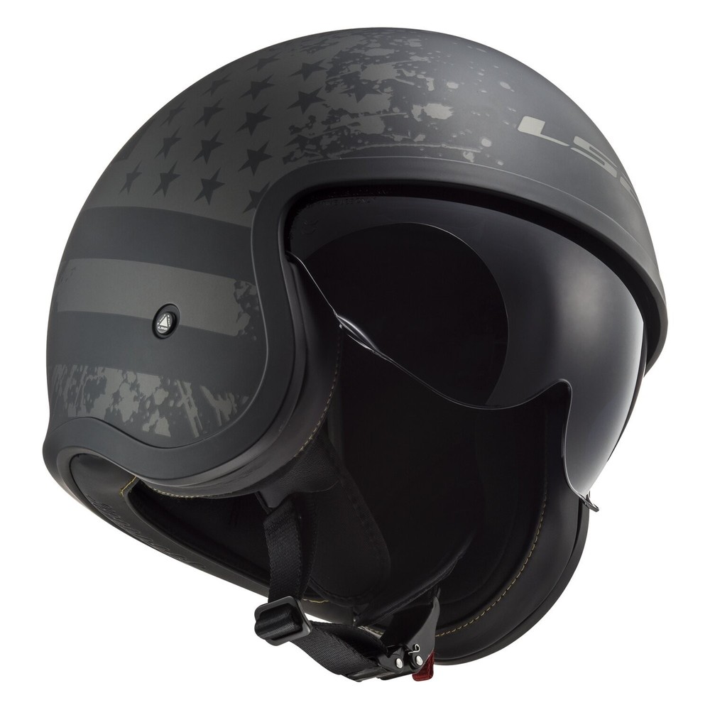 LS2 Spitfire II Black Matte Helmet Size XL