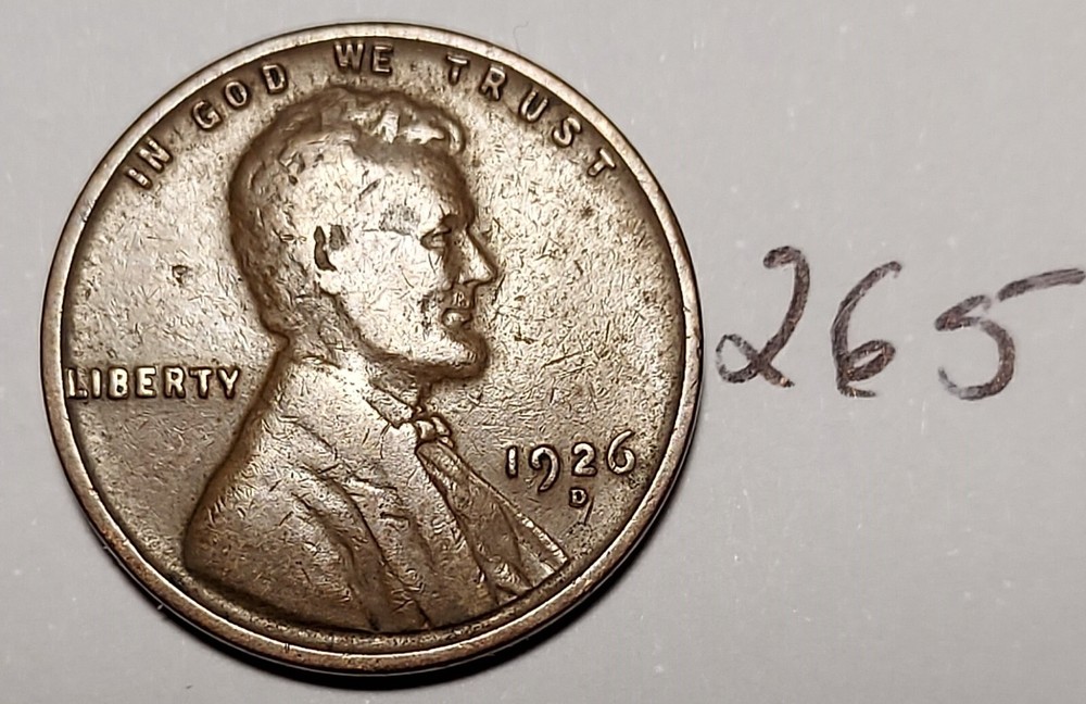 1926-D Lincoln Wheat Cent    #265