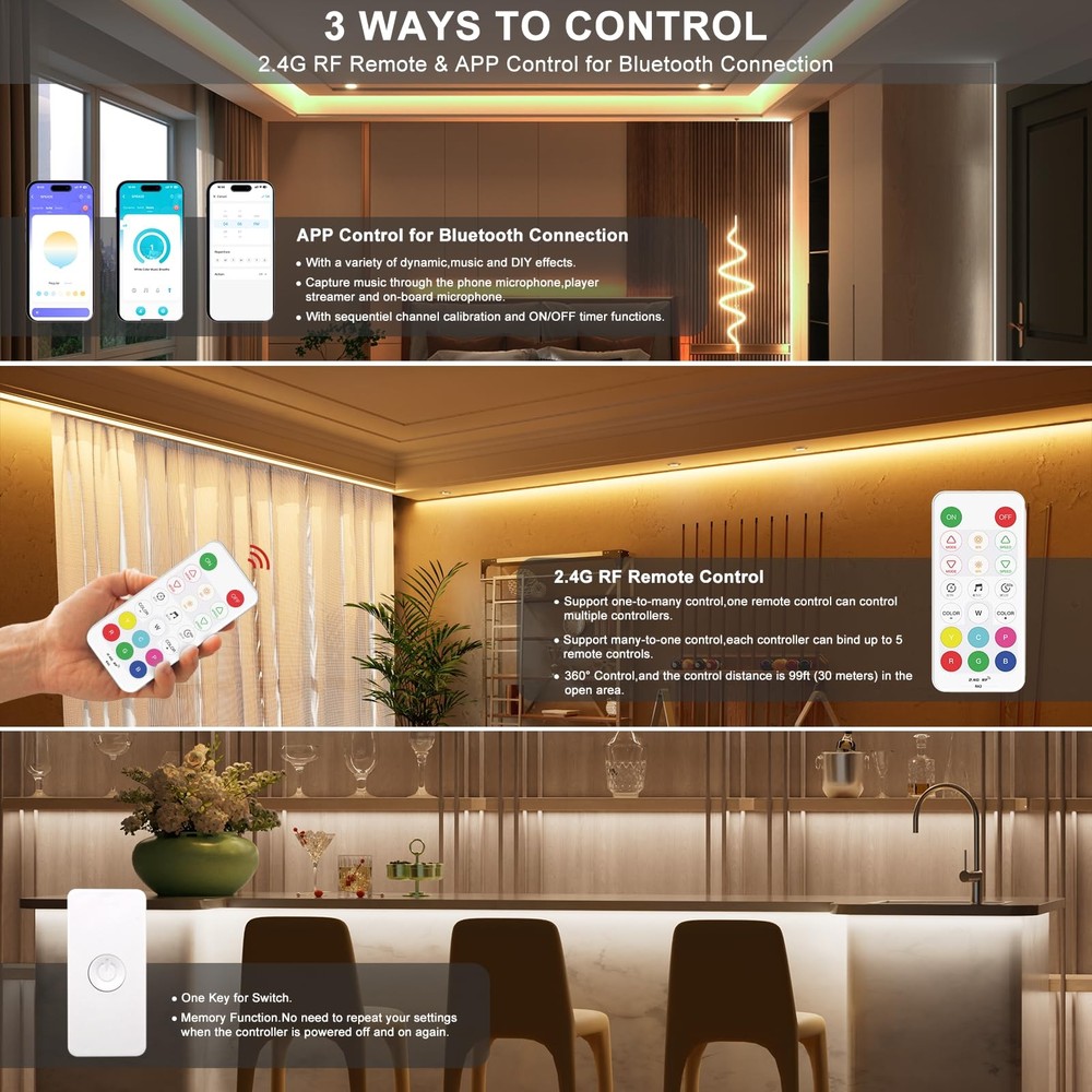 RGBW Controller Kit SP644E,2.4G RF Wireless Remote Control,RGBW Controller/Di...