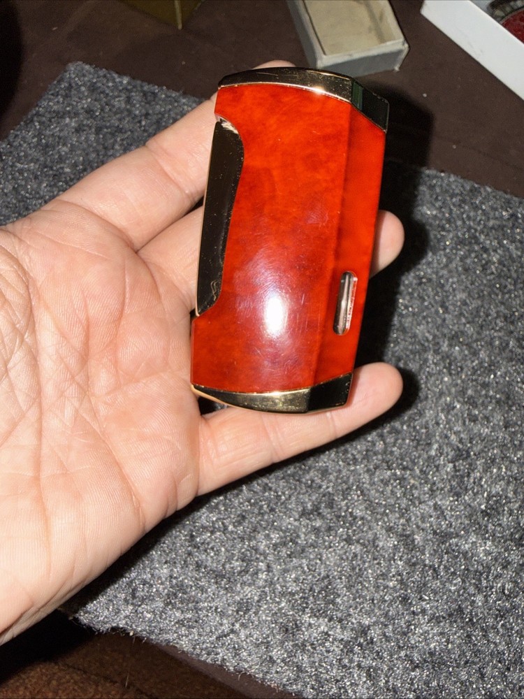 Honest Double Torch Gas Cigarette Cigar Lighter ReFillable with Punch Untested
