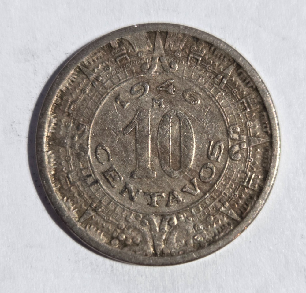 1946 Mexico 10 Centavos
