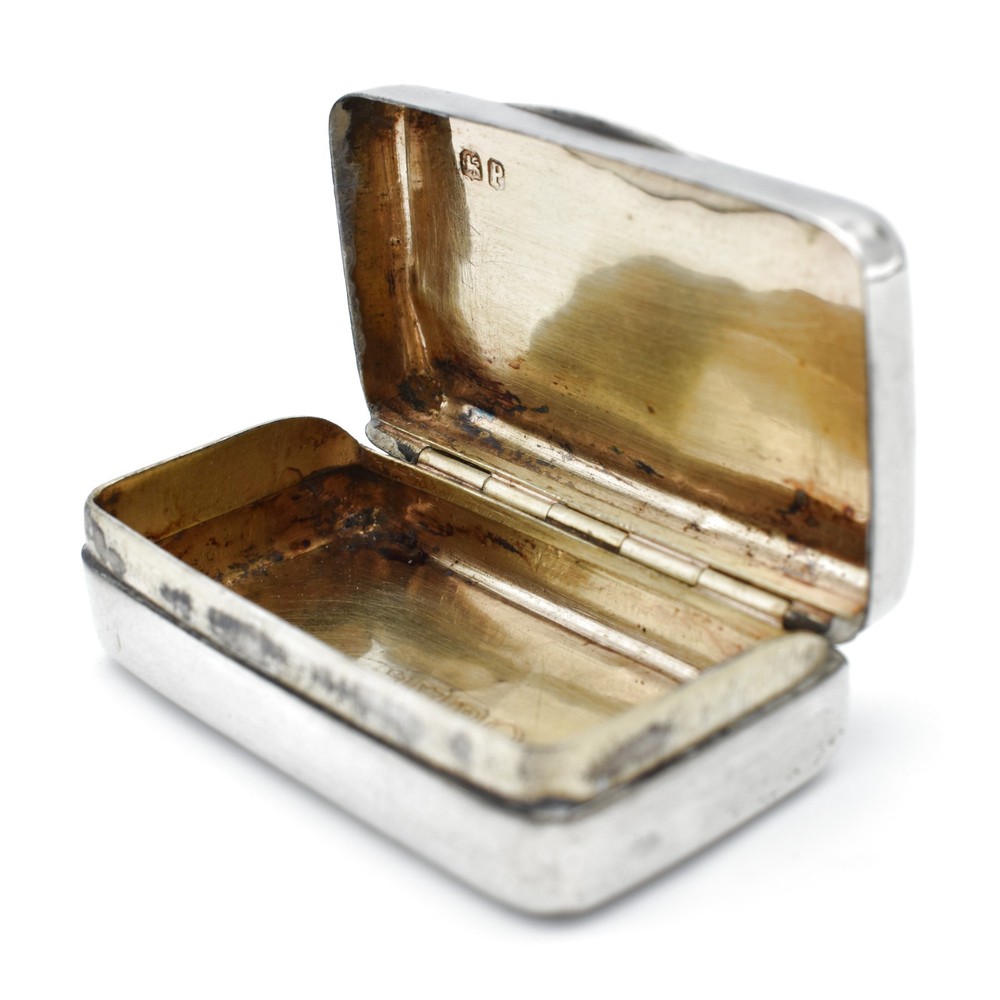 Antique Georgian Solid Silver Snuff Box1810 George III