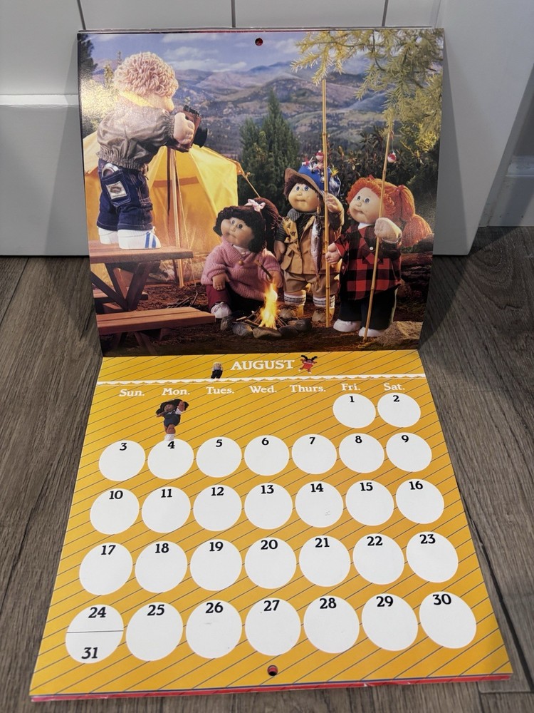 1986 cabbage patch kids calendar